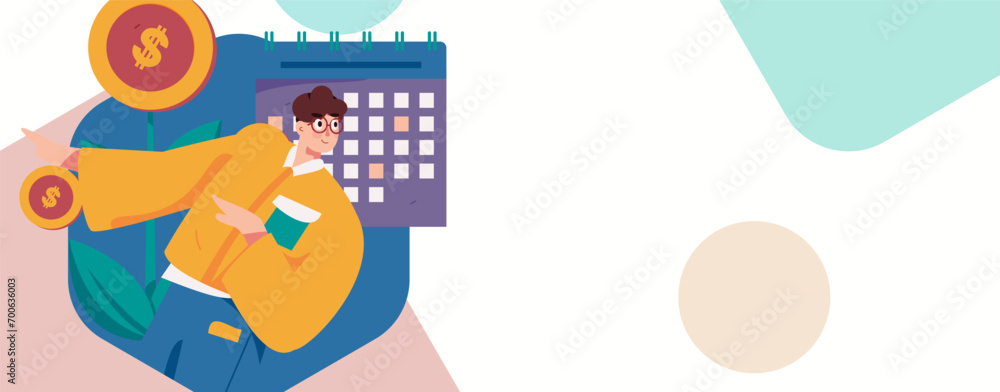 Flat vector illustration of business people operating work scene
Flat vector illustration of business people operating work scene