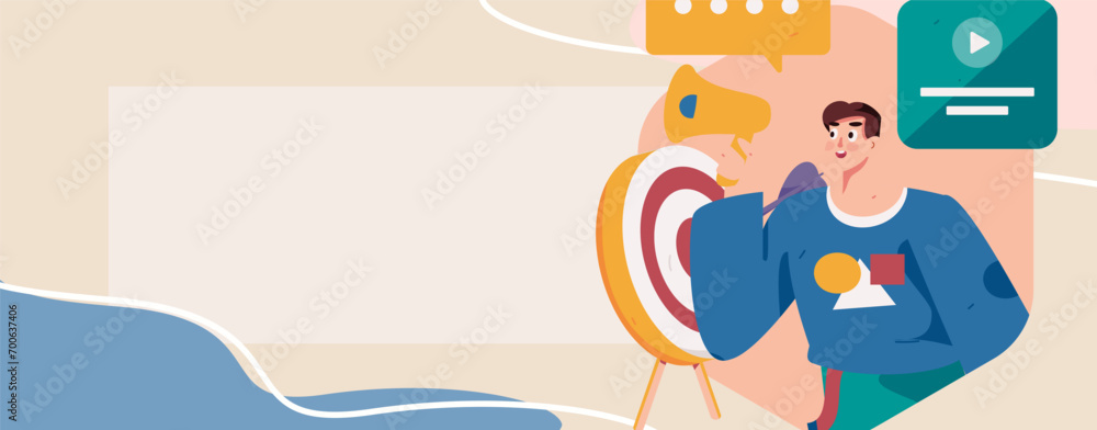 Flat vector illustration of business people operating work scene
Flat vector illustration of business people operating work scene