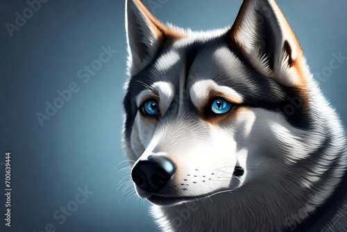 portrait of husky