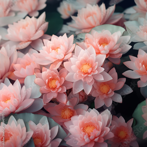 Background with lotus flowers