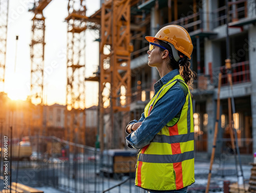 women working in construction