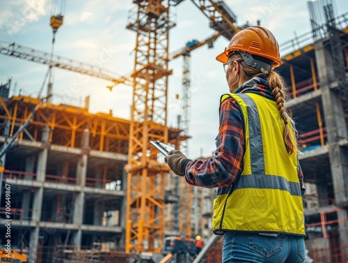women working in construction
