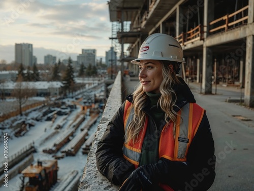 women working in construction