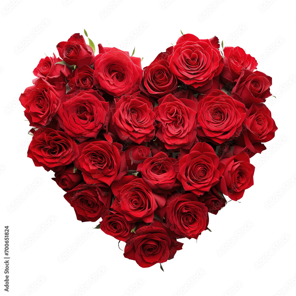 heart of roses isolated on transparent background heart of roses isolated on transparent background