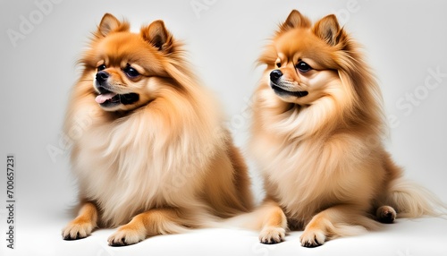 Isolate Pomeranian Dog