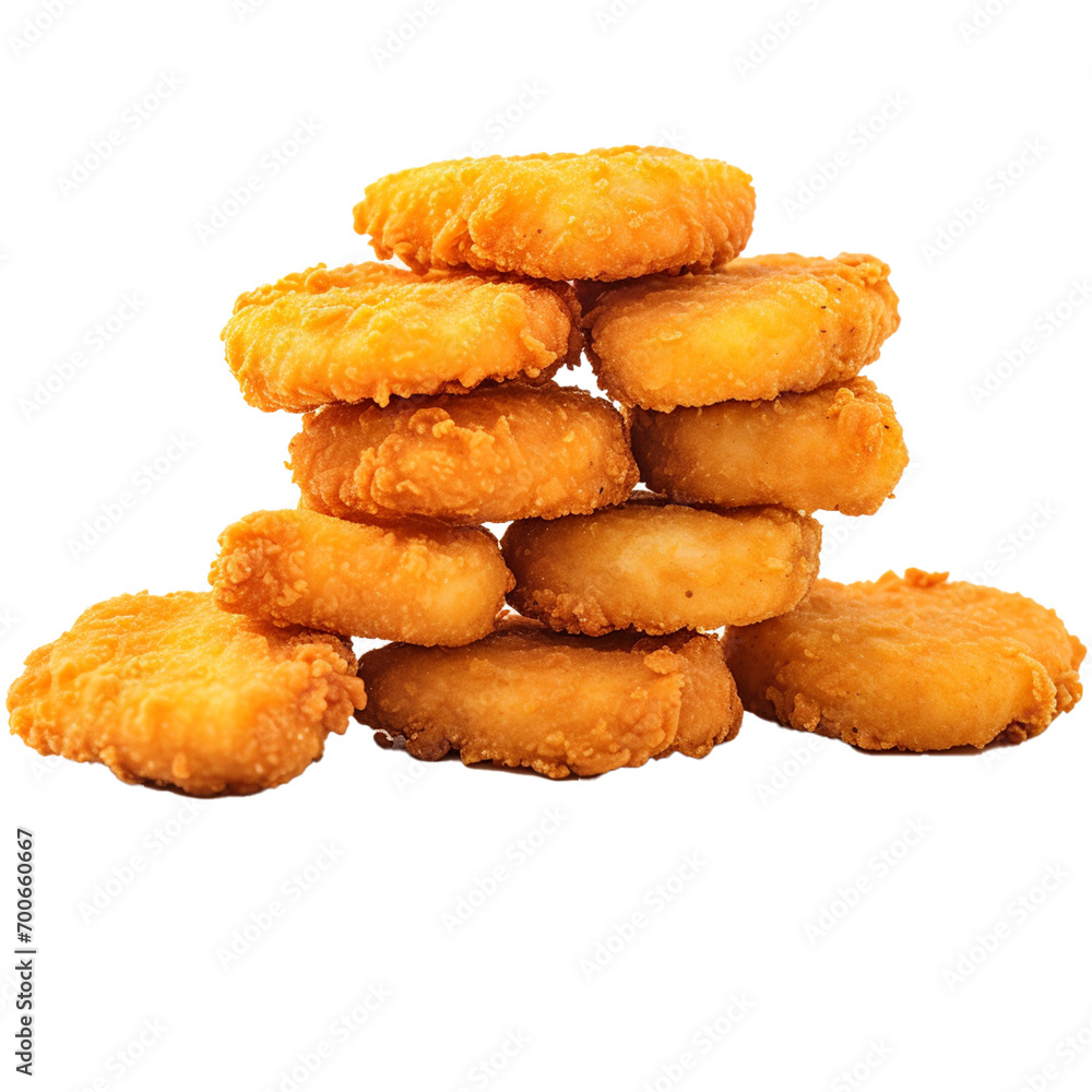Chicken Nuggets on transparent background Chicken Nuggets on transparent background