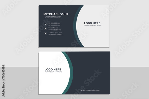 Business card design template, Clean professional business card template, visiting card, business card template.