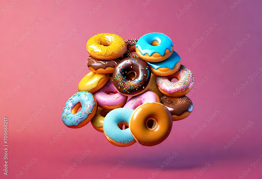 donuts on minimal background donuts on minimal background