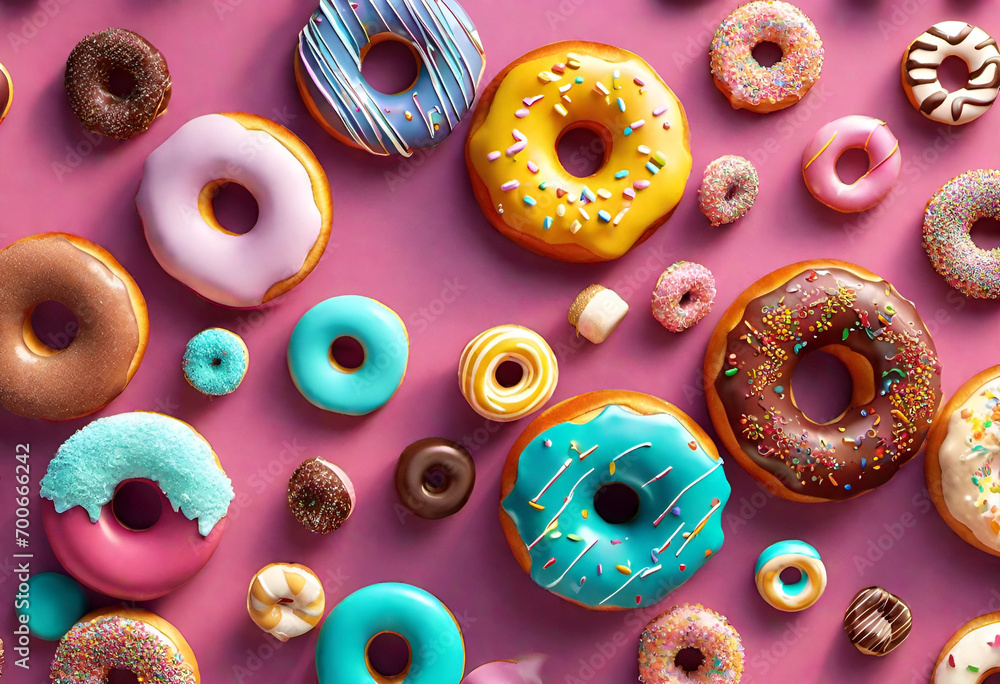 donuts on minimal background donuts on minimal background