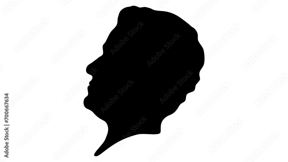 Joshua Reynolds , black isolated silhouette Joshua Reynolds , black isolated silhouette