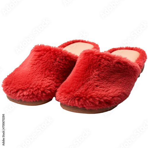 Slippers on transparent background