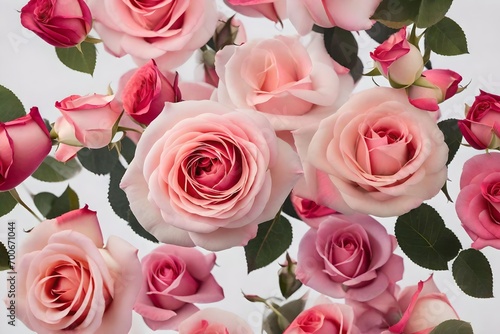pink roses background © Iqra