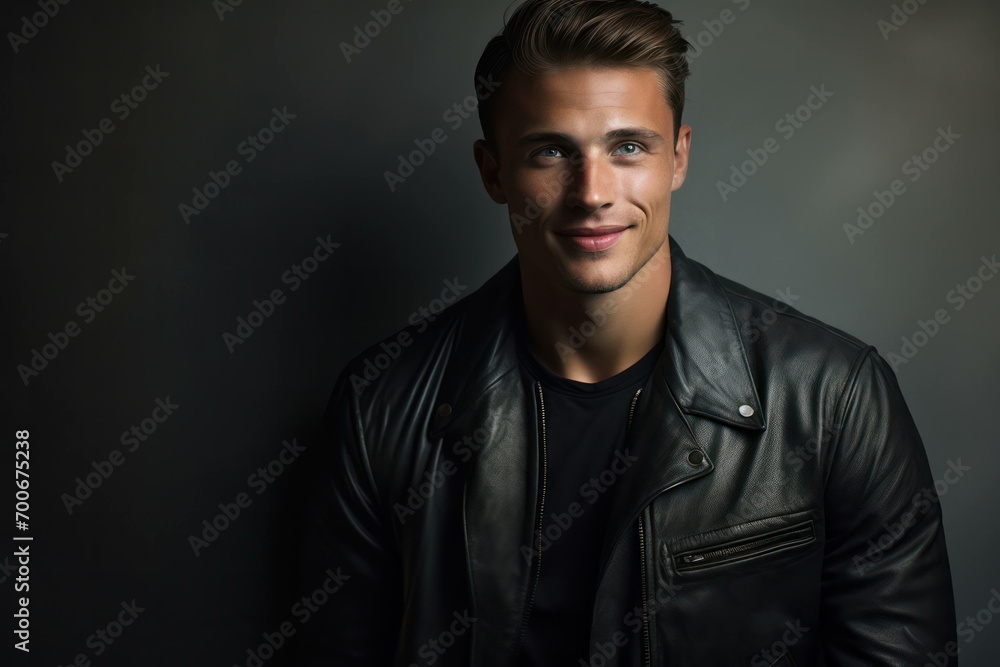 Obraz premium Background caucasian background men guy young fashion handsome person portrait men face male