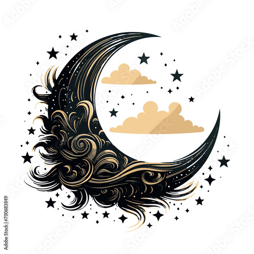 Moon svg, moon png, summer clipart, clipart, moon illustration, palm, tree, beach, tropical, vector, summer, illustration, island, silhouette, sea, sun, nature, travel, ocean, sunset, design, sky, lan
