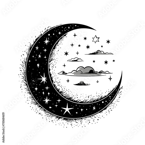 Moon svg, moon png, summer clipart, clipart, moon illustration, palm, tree, beach, tropical, vector, summer, illustration, island, silhouette, sea, sun, nature, travel, ocean, sunset, design, sky, lan