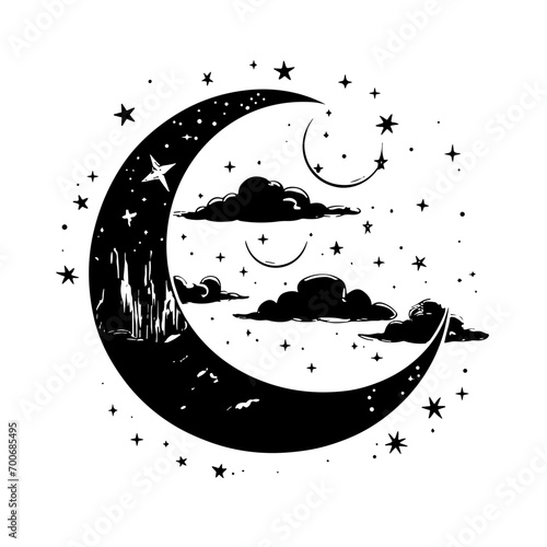 Moon svg, moon png, summer clipart, clipart, moon illustration, palm, tree, beach, tropical, vector, summer, illustration, island, silhouette, sea, sun, nature, travel, ocean, sunset, design, sky, lan