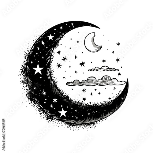 Moon svg, moon png, summer clipart, clipart, moon illustration, palm, tree, beach, tropical, vector, summer, illustration, island, silhouette, sea, sun, nature, travel, ocean, sunset, design, sky, lan
