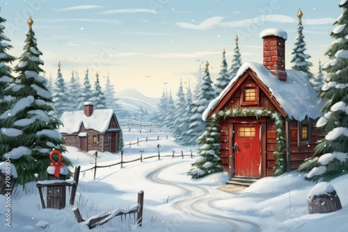 Wallpaper Mural Santa's Mailbox - Generative AI Torontodigital.ca