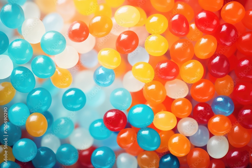 Colorful candies background. Closeup of colorful gumdrops. National Gum Drop Day or National Gumdrop Day. 