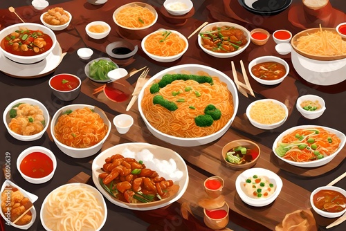 set of food