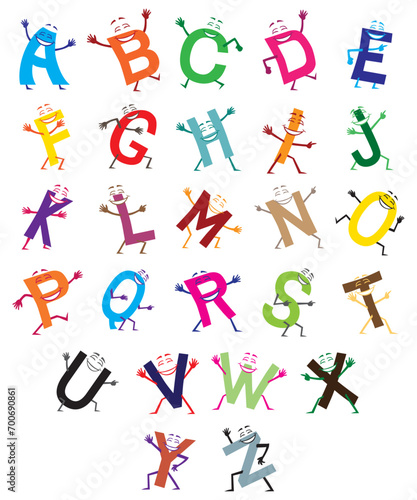 Happy Cartoon Alphabet