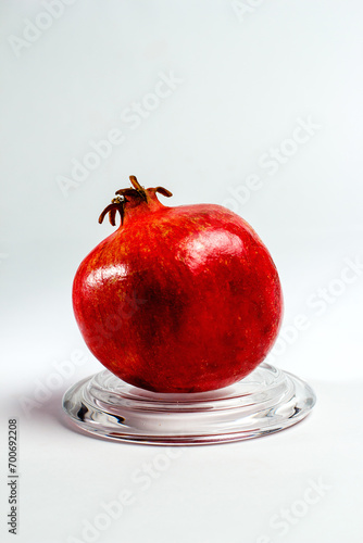 Ripe red pomegranate, healthy pomegranate fruit