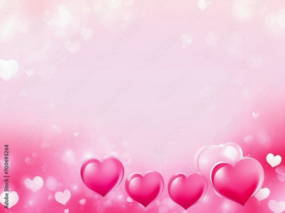 Dreamy pink heart shape abstract background for Valentine's Day or Wedding invitation Dreamy pink heart shape abstract background for Valentine's Day or Wedding invitation
