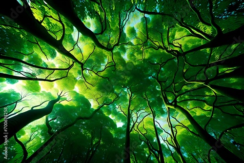 leaves in the forest