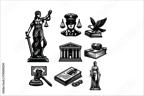 Iconic Justice: Vector Graphics Bundle for Legal Professionals