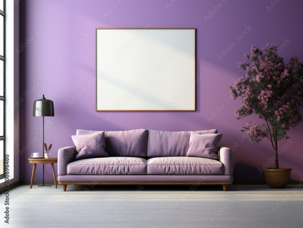 modern living room with purple couch modern living room with purple couch