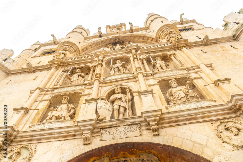 Beautiful Santa Maria Arch before reaching the Cathedral of Burgos, Castilla Leon, Spain