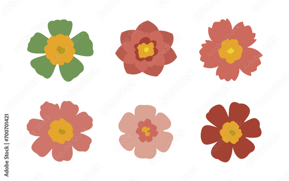 Abstract flowers vector clipart. Spring illustration. Abstract flowers vector clipart. Spring illustration.