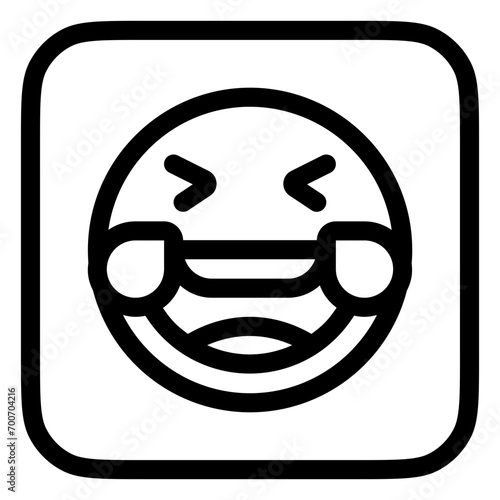 Editable laughing-out-loud expression emoticon vector icon. Part of a big icon set family. Part of a big icon set family. Perfect for web and app interfaces, presentations, infographics, etc