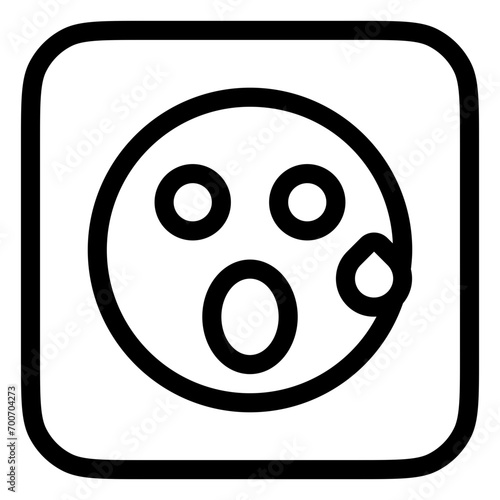 Editable suprised expression emoticon vector icon. Part of a big icon set family. Part of a big icon set family. Perfect for web and app interfaces, presentations, infographics, etc