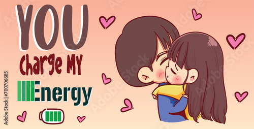 lovers in love with fun text