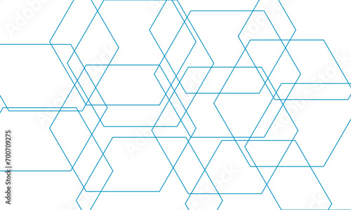 Abstract geometric hexagon banner background. Abstract hexagonal concept technology background. Vector Illustration. Design for banner, poster, template, technology science concept background.