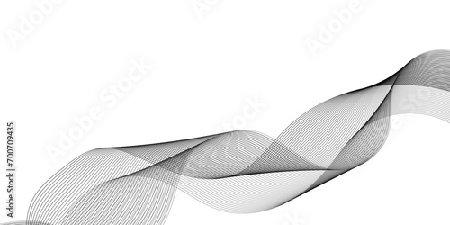 Abstract background with a wave curve lines. Frequency sound wave line and technology concept background.