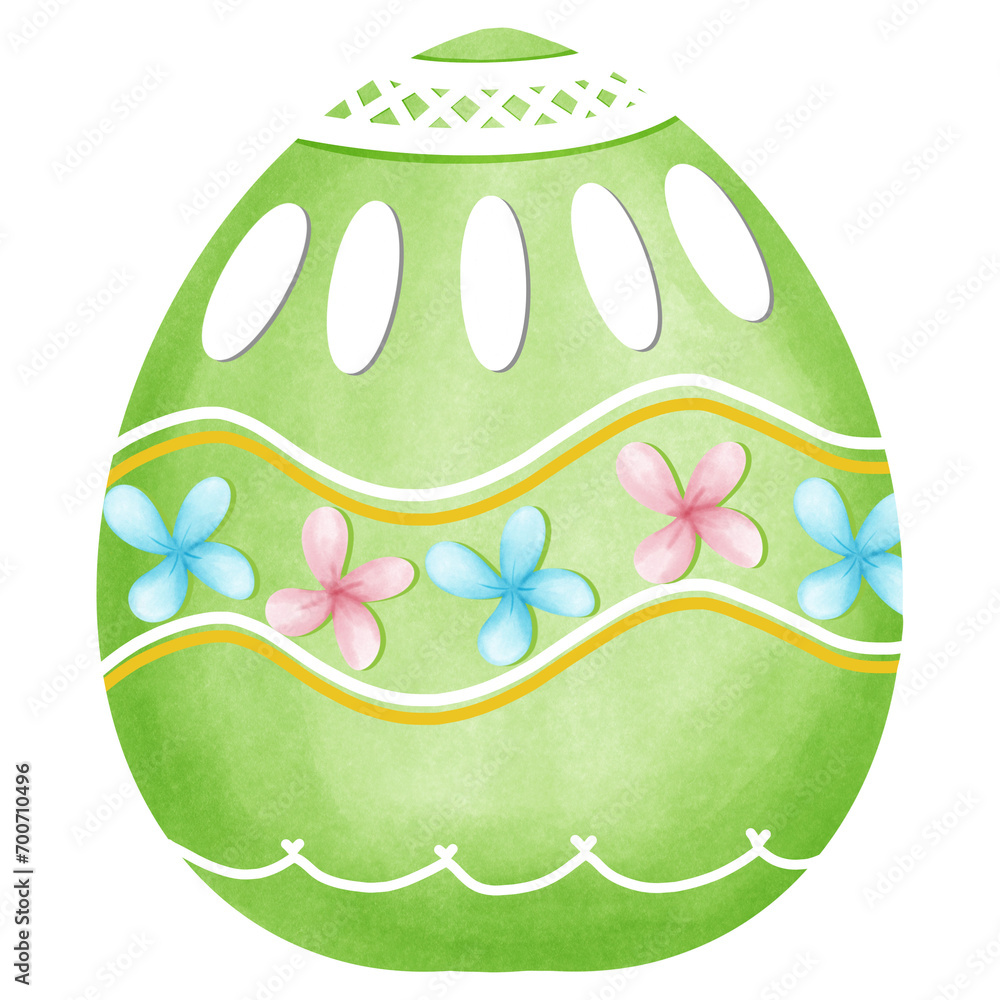 Naklejka premium easter egg with eggs