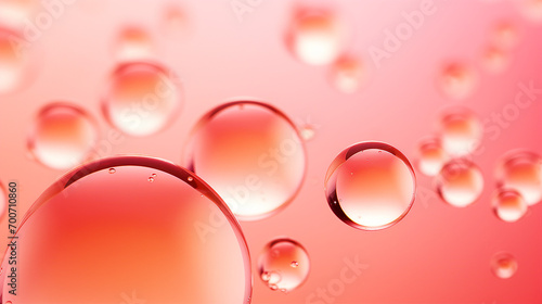 Graceful Pink Abstract Underwater Oil Art with Bubbles and Coral: Serene Beauty of Marine Life in Vibrant Colors