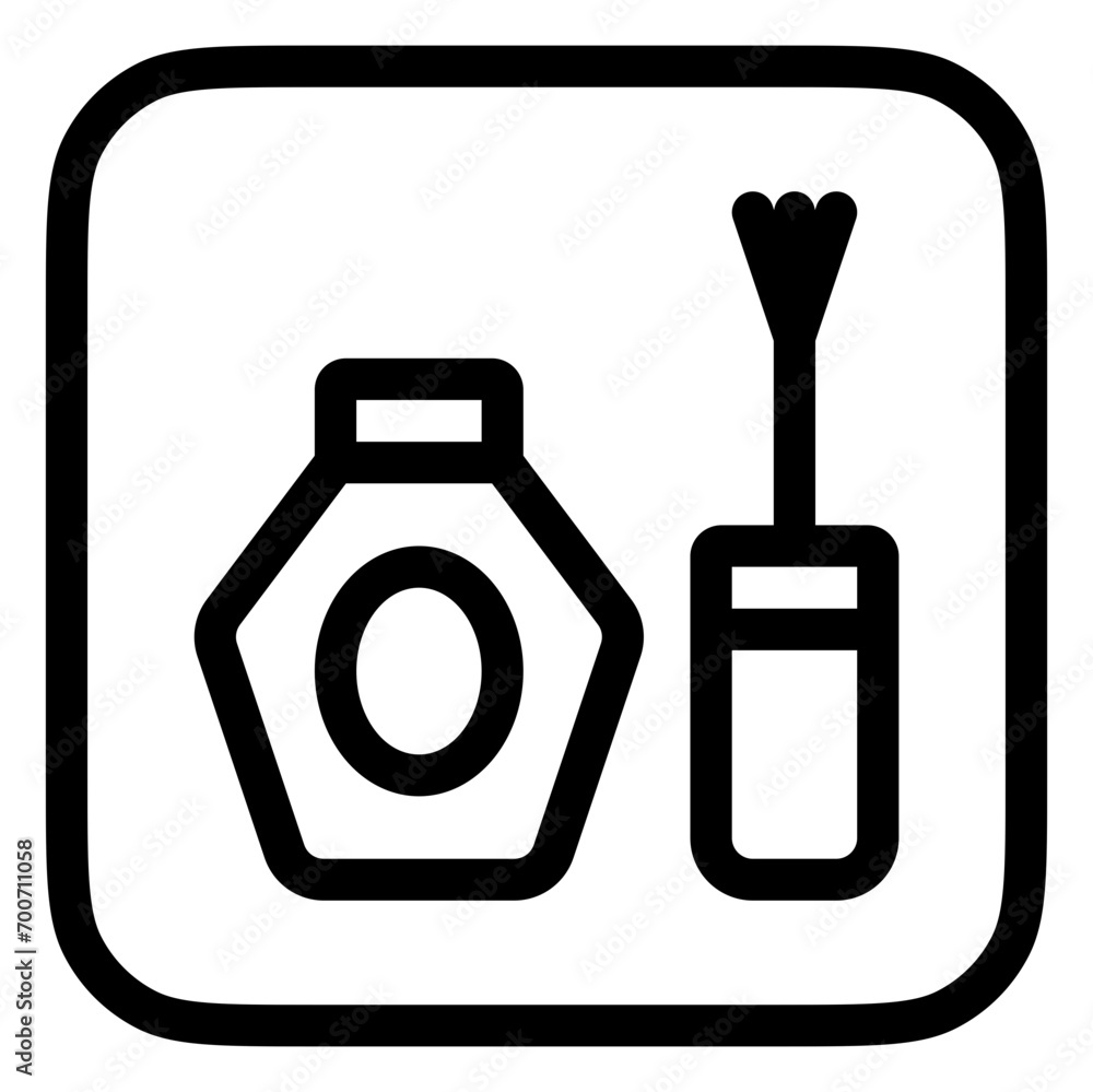 Editable nail polish vector icon. Cosmetics, makeup, skincare, beauty. Part of a big icon set family. Perfect for web and app interfaces, presentations, infographics, etc Editable nail polish vector icon. Cosmetics, makeup, skincare, beauty. Part of a big icon set family. Perfect for web and app interfaces, presentations, infographics, etc