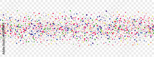 Rainbow Dot Background Transparent Vector. Circle Wedding Card. Colorful Graphic. Multicolored Element Celebration. Round Paper Template.