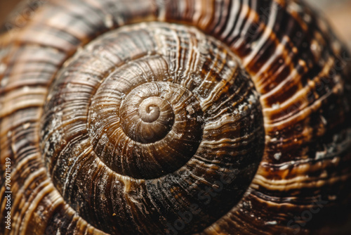 snail shell closeup