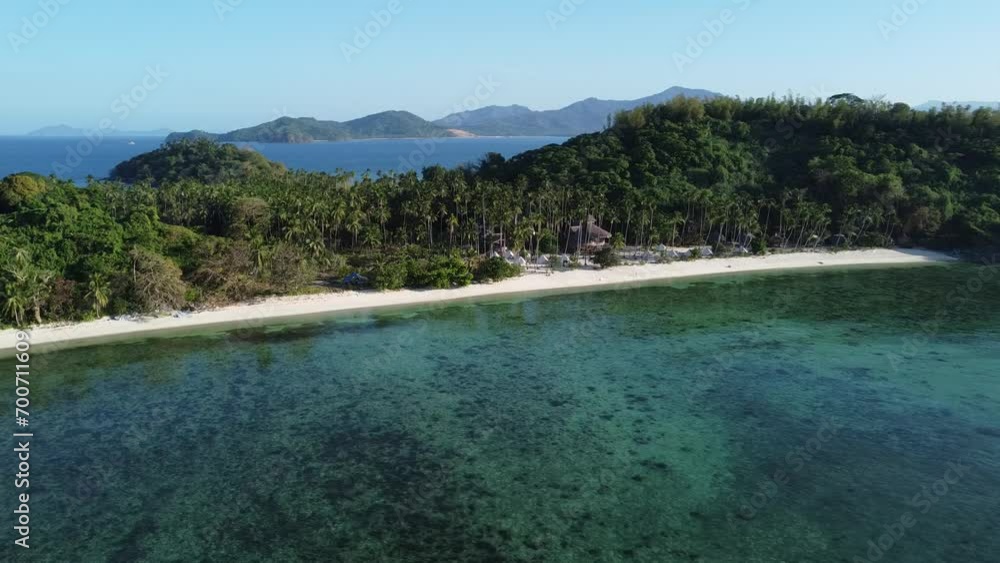 Drone Shots in Tropical Beach - El Nido, Palawan, Philippines Drone Shots in Tropical Beach - El Nido, Palawan, Philippines