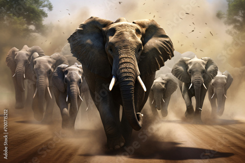 Running Elephants