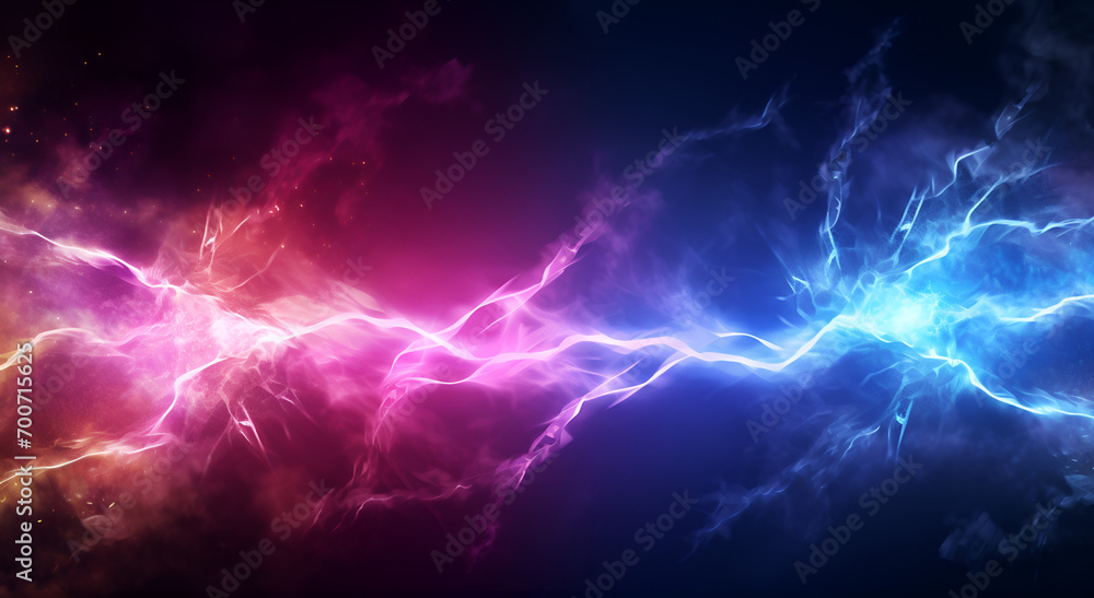 Versus background, VS., Battle concept, Confrontation blue and red Versus background, VS., Battle concept, Confrontation blue and red