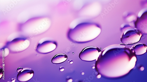 Vibrant Violet Oil Bubbles in Abstract Space - Contemporary Artistic Background with Fluid Motion and Vivid Colors for Innovative Design Projects