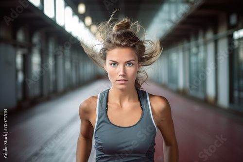 A woman with her hair in a ponytail Free Download A woman with her hair in a ponytail - GFXLoad