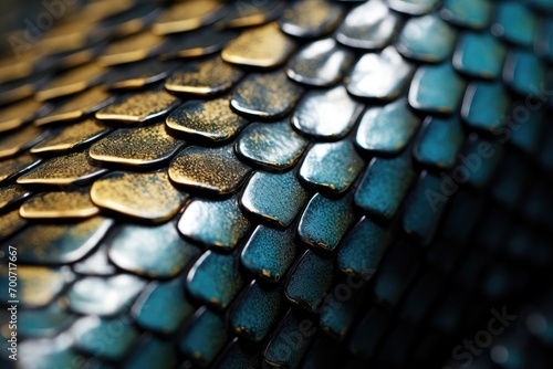 A close up of a snake skin pattern photo