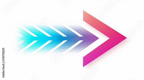 Modern Arrow Design: Creative Graphic Element with Dotted Sign, Symbolizing Forward Movement and Innovation in Web Interface and Business Concepts.