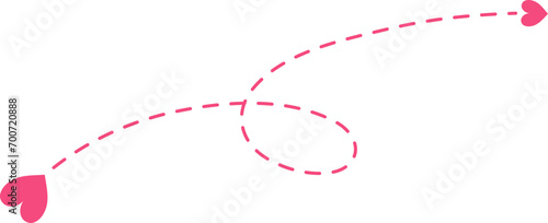 Valentine love arrow element